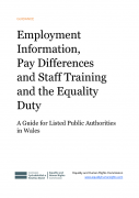 Employment information, pay differences and staff training: A guide for listed public authorities in Wales
